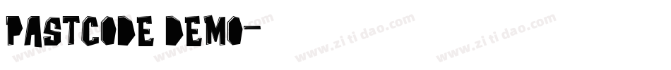 pastcode demo字体转换